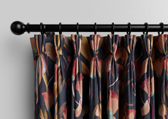 Belle Fuchsia, Indigo - Made to Measure Curtains - Image 11